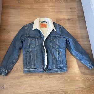 Unisex Vintage Sherpa Jean Jacket